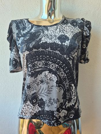 T-shirt à motif col rond