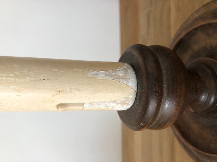 Lot de deux anciennes lampes bougeoirs à restaurer - photo numéro 4