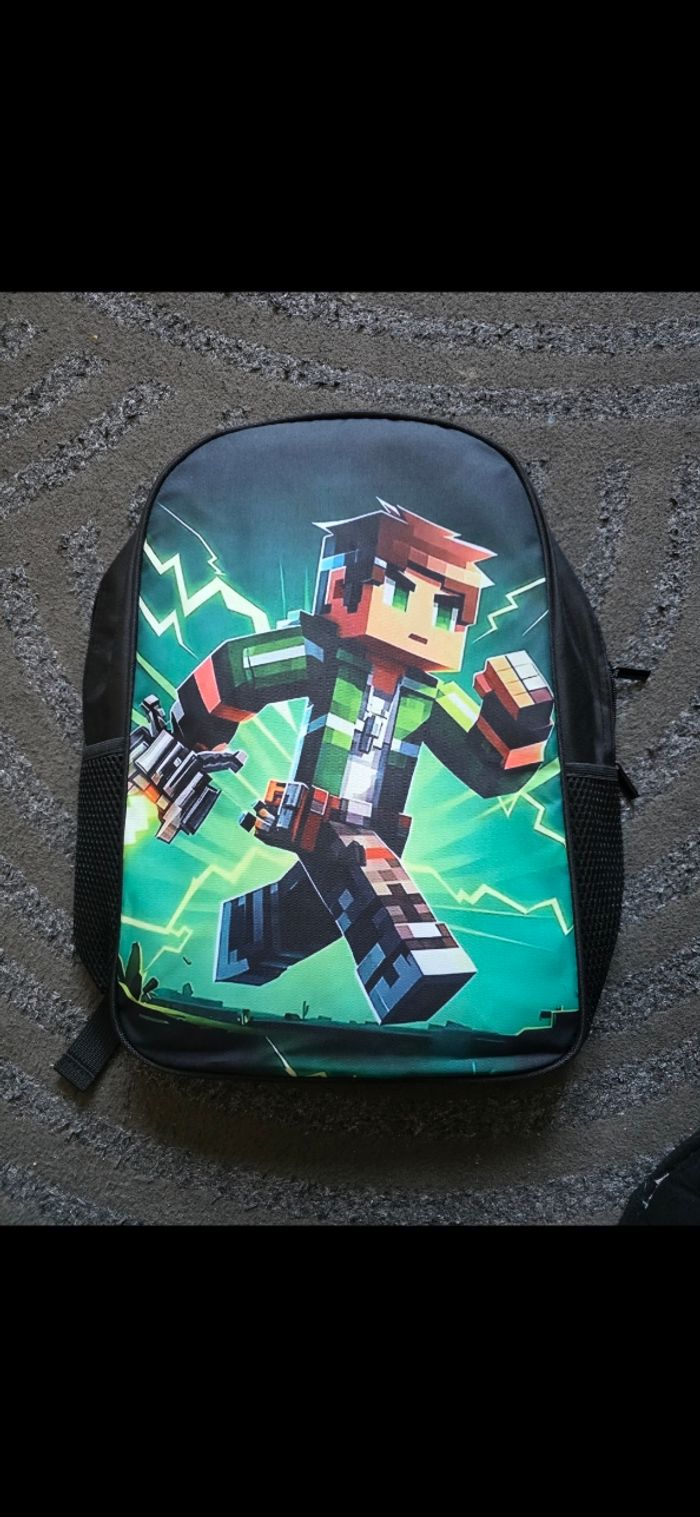 Sac à dos minecraft neuf - photo numéro 2