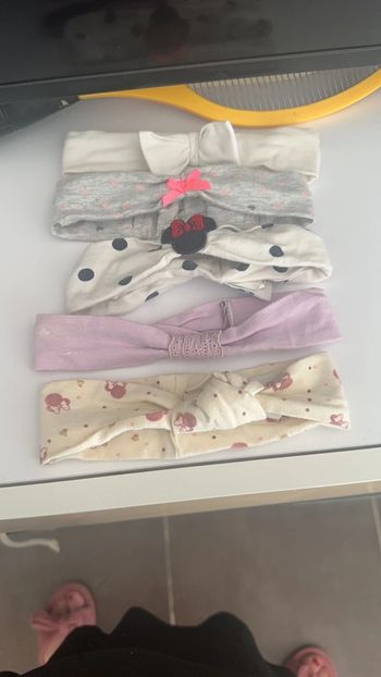 5 bandeaux bébé fille 3/6 mois