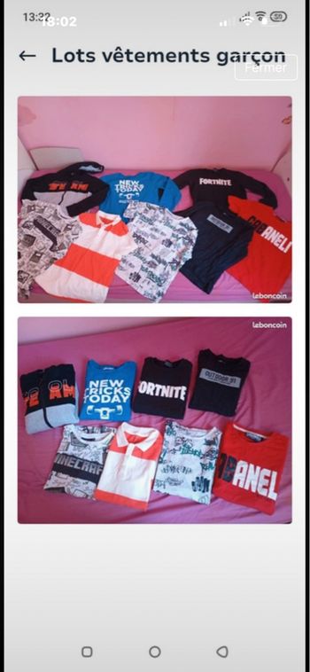 Lots  vêtements 
