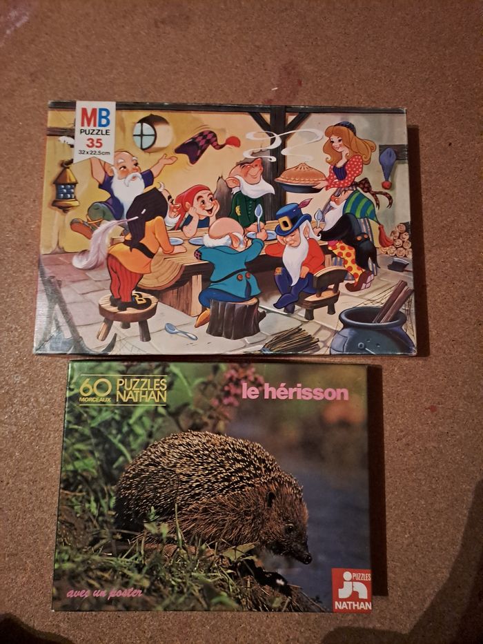 Lot puzzles vintage