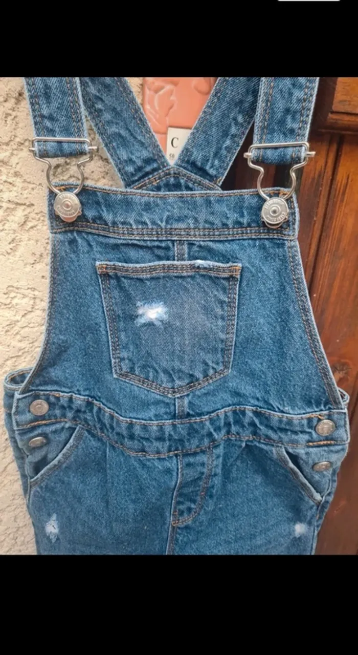 Salopette en jean pantalon 4 ans kiabi - photo numéro 2