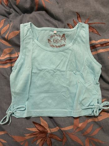 Débardeur bpc 8 ans bleu turquoise