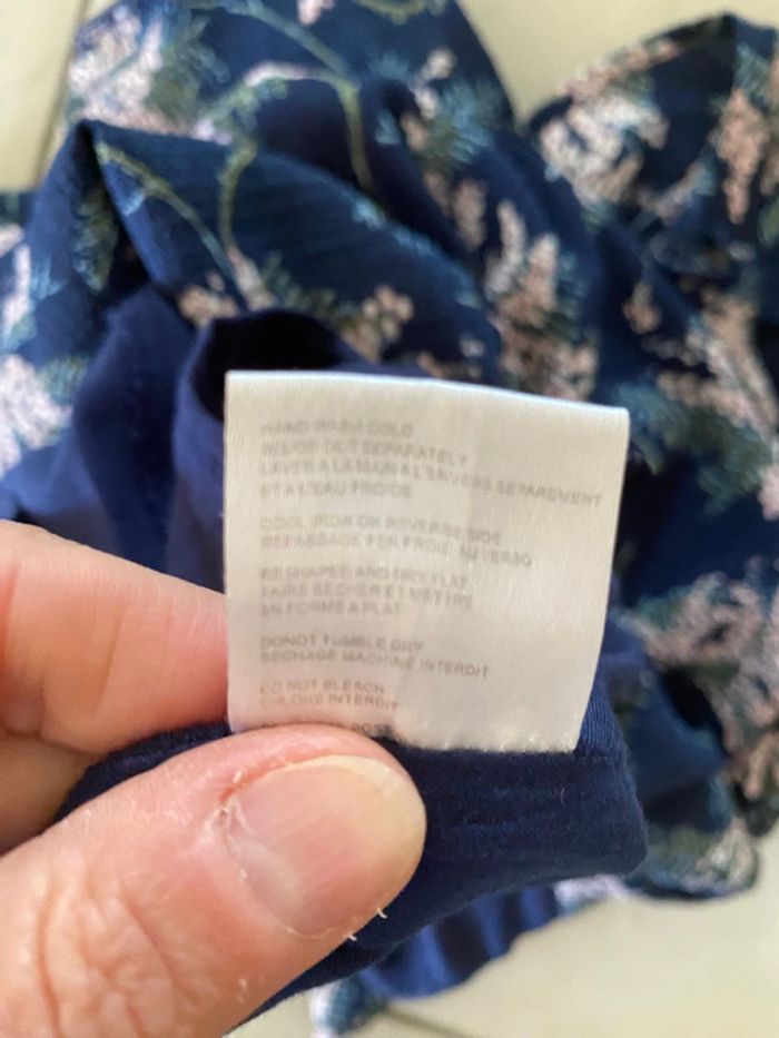 Robe d'été It Hippie bleu marine à fleurs taille S/M - photo numéro 17