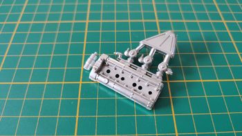 Partie moteur pièce détachée miniature Bburago Burago Jaguar type E 1961 1/18 1/18e 1/18ème #D33