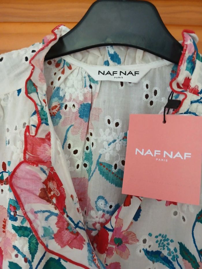 Chemise ajourée Naf Naf taille M neuve avec étiquette - photo numéro 6