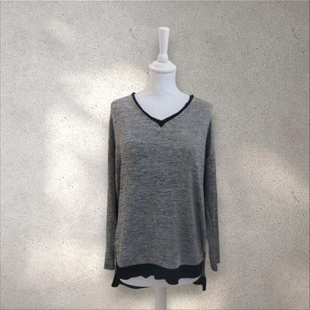 Top oversize fluide manches longues Zara taille L