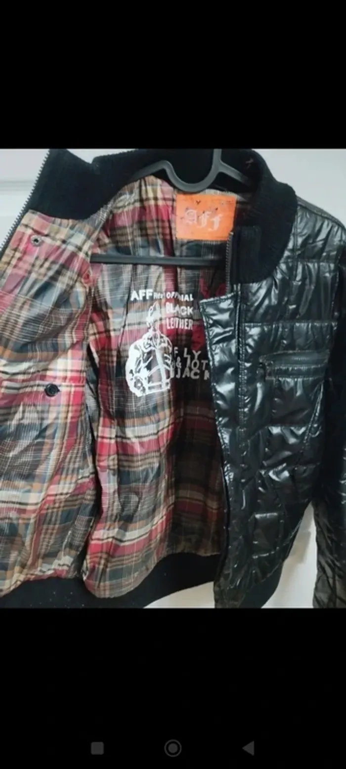 Blouson doudoune noire AFF M - photo numéro 3