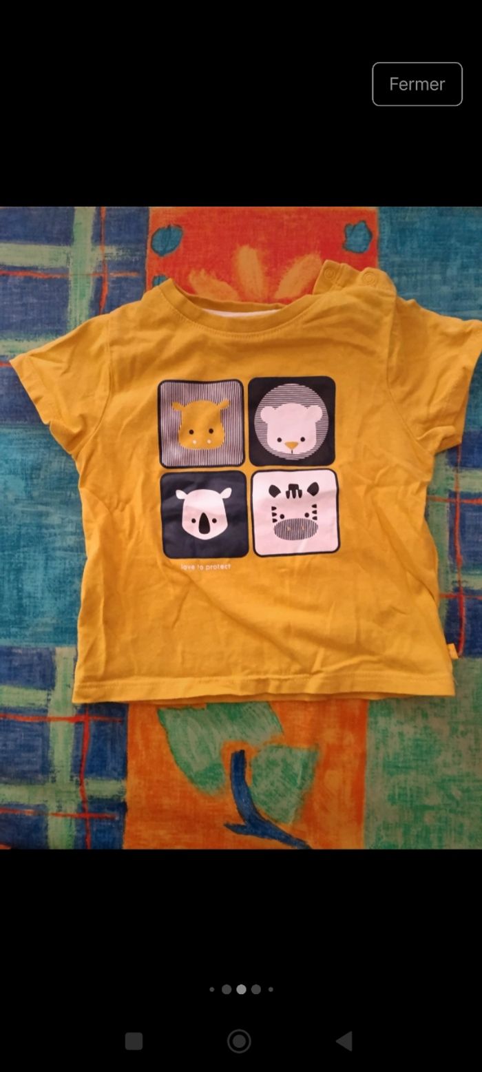 Lot Tshirt manches courtes 12 mois - photo numéro 6