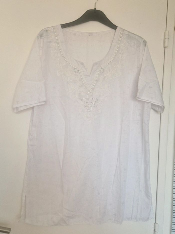 Tunique blanche, TU, neuve