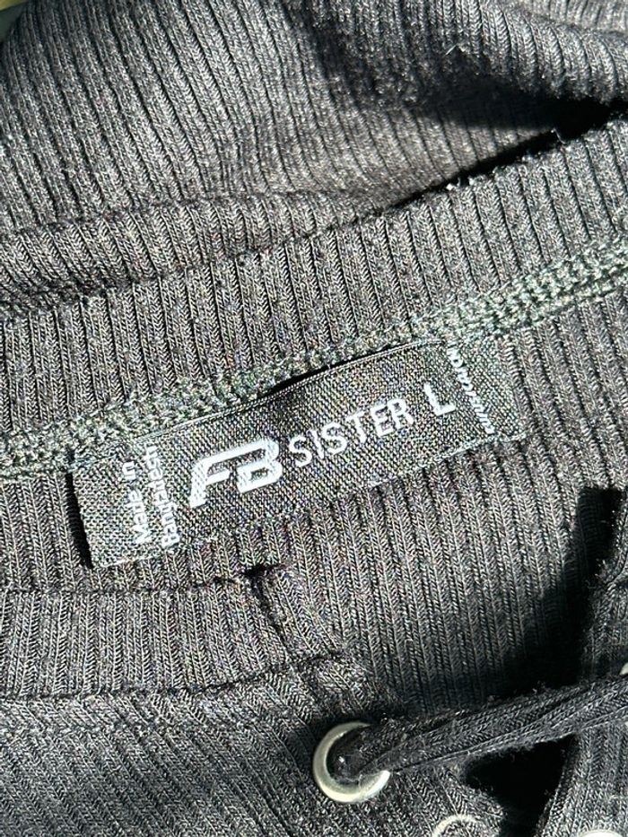 Haut noir manches courtes basic décolleté fb sister 40/L - photo numéro 5