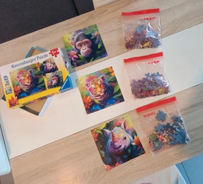 Puzzle neuf 3 x49 pièces - photo numéro 2
