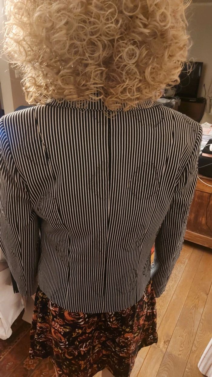 Blazer Samsara taille 42 noir/blanc - photo numéro 12