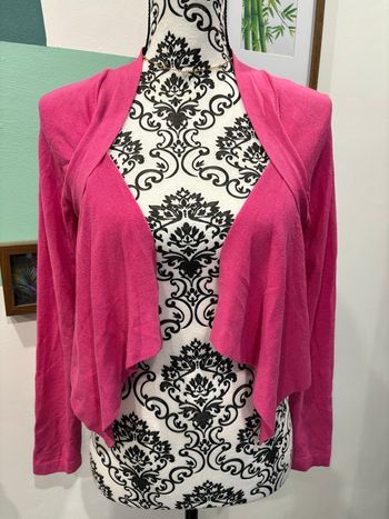 Boléro / gilet court Sinequanone rose fuchsia – Taille 36 – Excellent état