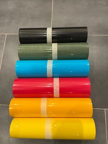 6 flex flock thermocollants textile velours 25x50 cm