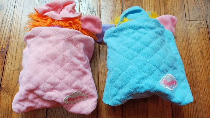 Popples polochon vintage rose et bleu - photo numéro 5