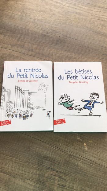 Lot de 2 livres le petit nicolas