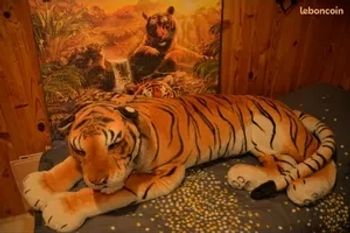 Tigre du Bengale en peluche taille XXL