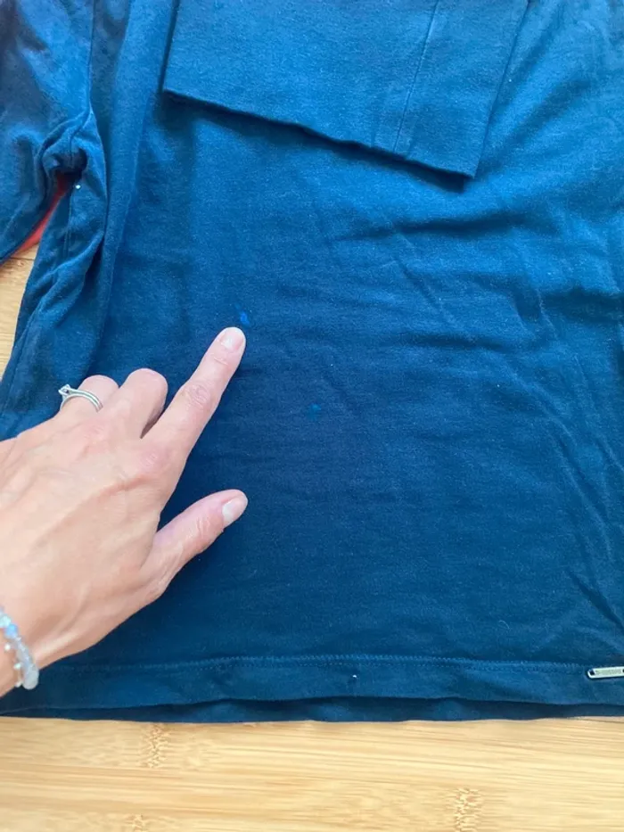 6 ans - Set de 3 sous pull - bleu marine - orange - noir - photo numéro 3