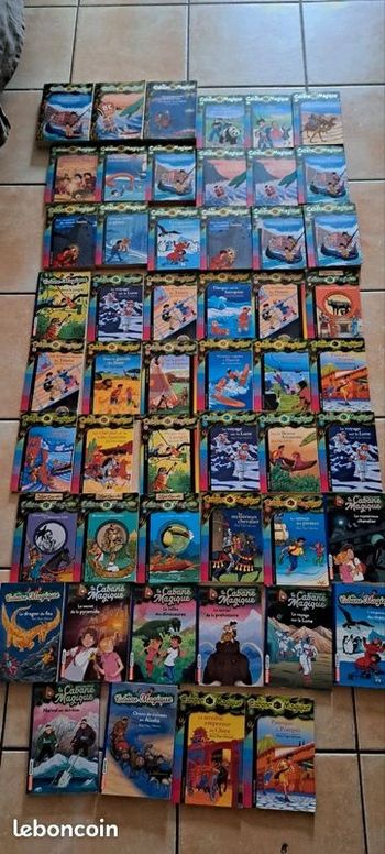 42 Livres la cabane magique tres bon etat