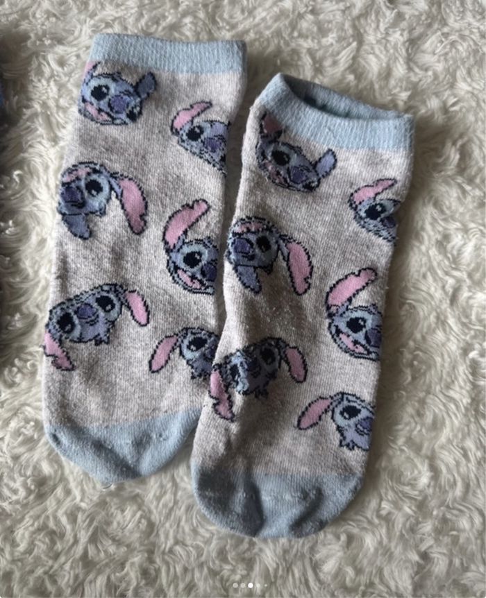 Lot de deux paires de chaussettes stitch - photo numéro 3