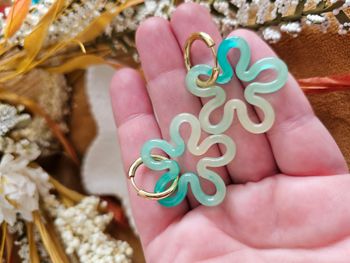 Boucles d'oreilles fleurs 3cm créoles dorées en acier inoxydable