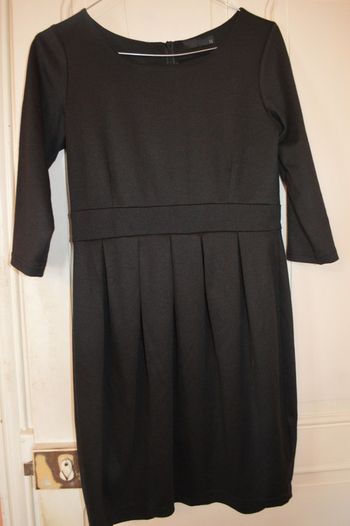 Robe Noir Manches 3/4 Monoprix Taille M/38