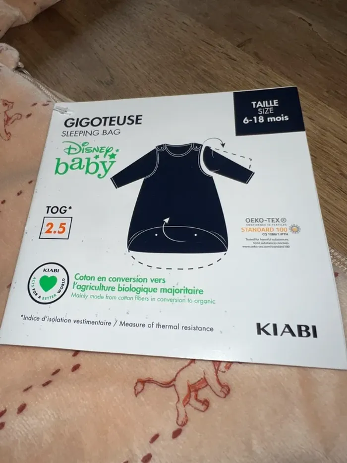 Gigoteuse 6/18 mois neuve TOG 2.5 Kiabi 🍭 - photo numéro 6