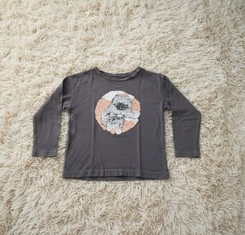 ​🚀 T-shirt Astronaute Sequins Vertbaudet 4 ans