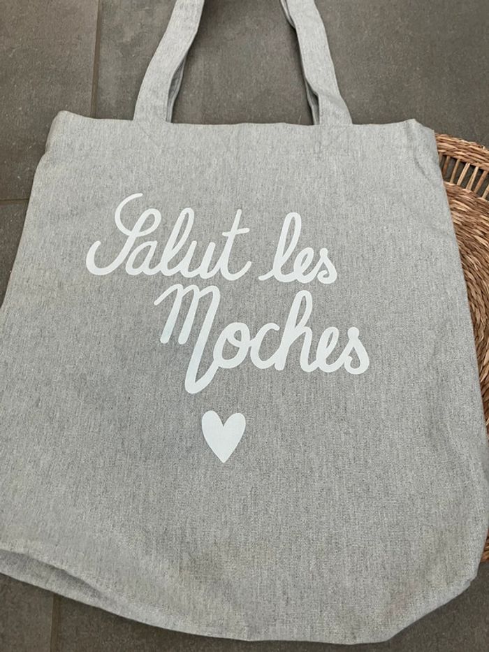 Sac tissu Salut les moches - photo numéro 2