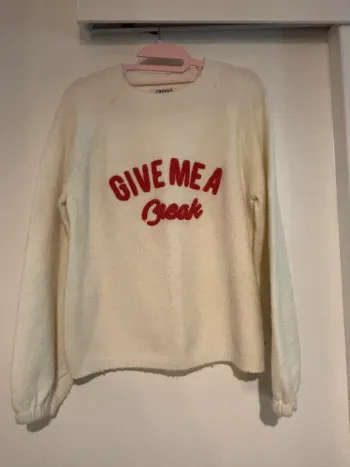Pull crèmeCreeks Give me a break - taille M