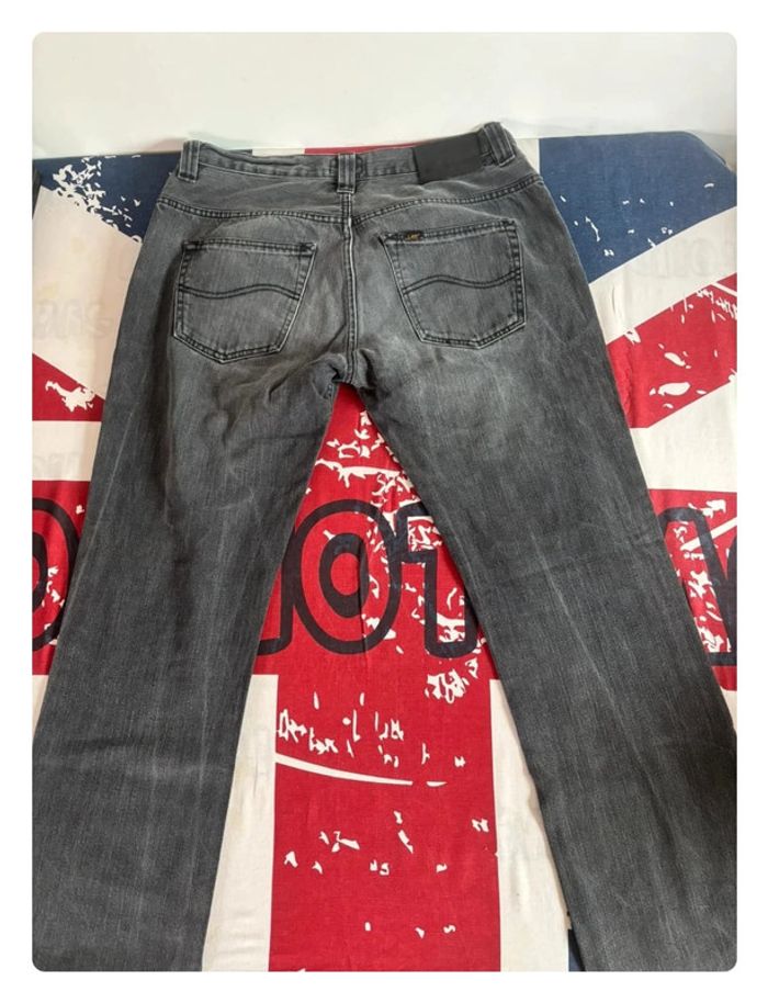 Jeans Lee gris taille 44 coupe droite patte large - photo numéro 13