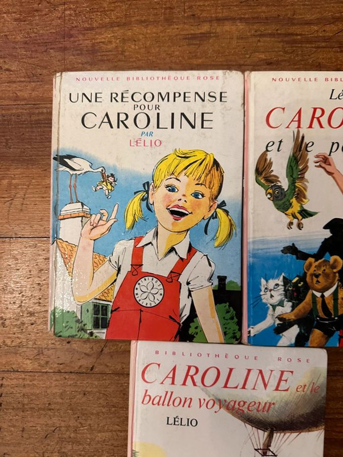 Lot de 3 livres Caroline bibliothèque rose Pierre Probst albums vintage anciens - photo numéro 2