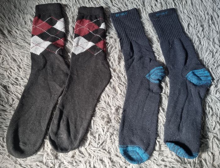 Lot 2 paires chaussettes homme 43-46