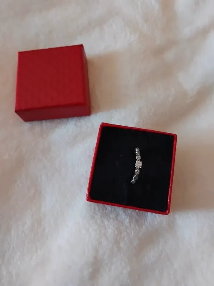 Bague 💍 des fiançailles en argent vrais taille 52 - photo numéro 9
