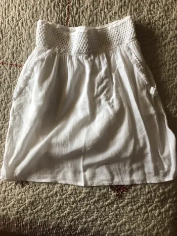 Jupe blanche Blanc du Nil en taille 1