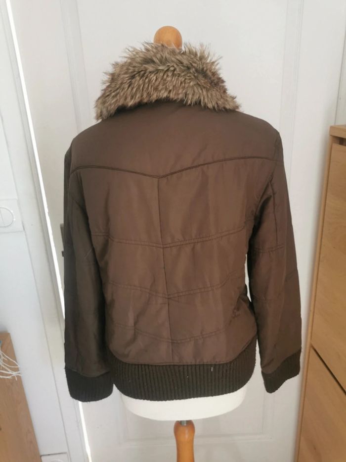 Doudoune marron lee cooper taille L tbe - photo numéro 5
