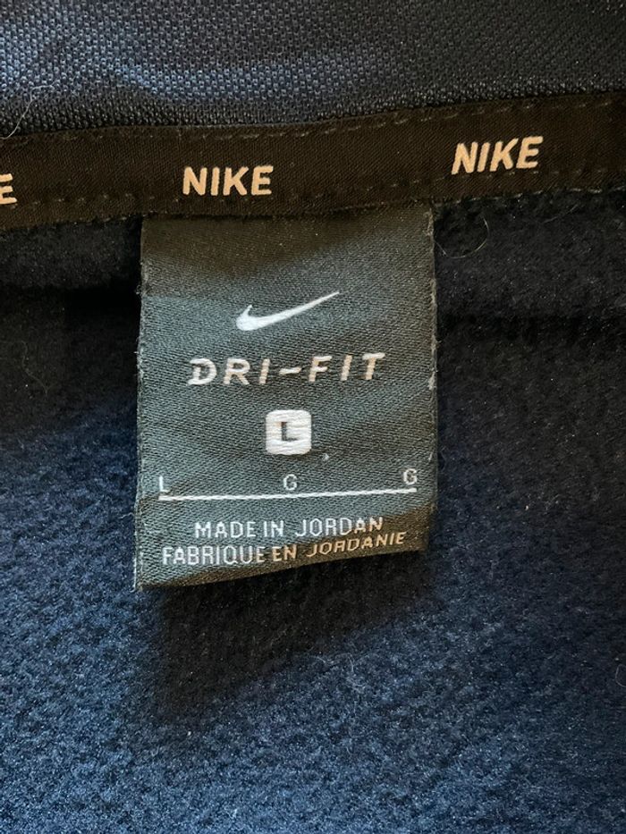 Sweat léger 1/4zip pour homme Nike Carlmont Soccer bleu marine taille L 178 - photo numéro 10