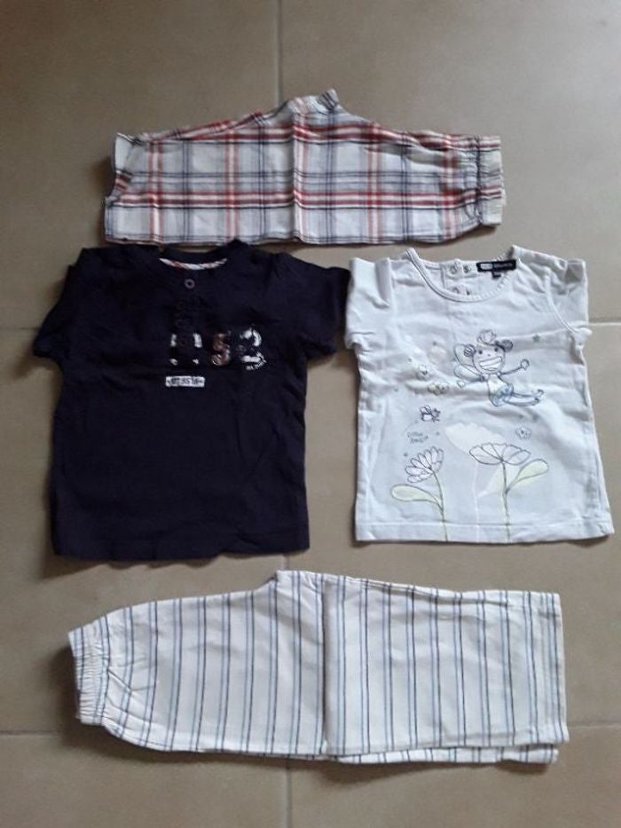 Lot 2 pyjamas 2 pièces fille 2 ans