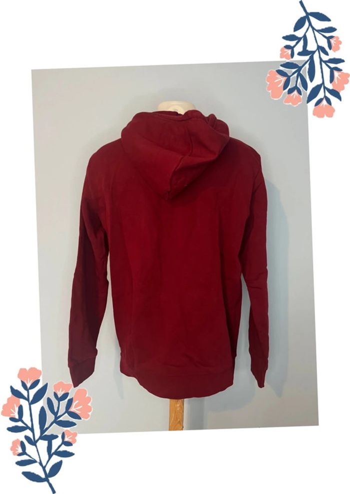Sweat à capuche bordeaux avec logo – Adidas, Taille M - photo numéro 5