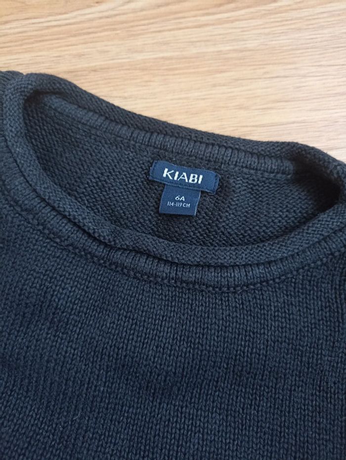 Pull fin noir 6 ans - photo numéro 3