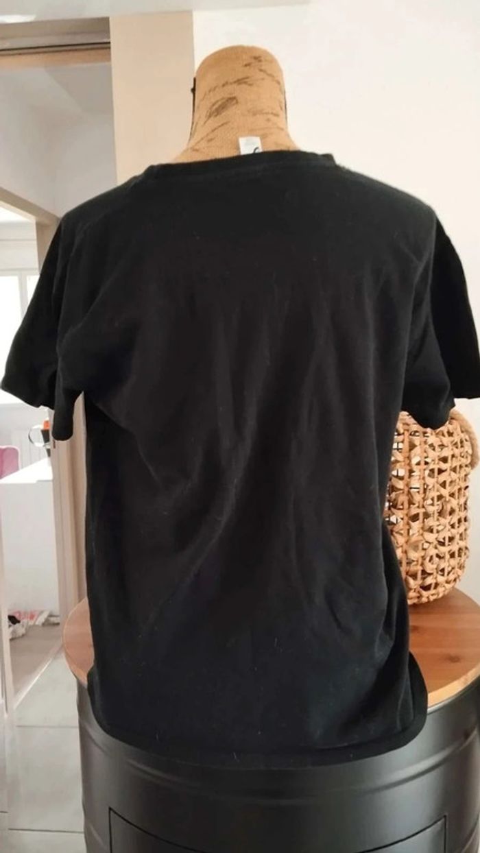 Tee shirt noir motif blanc breizhman taille m - photo numéro 6