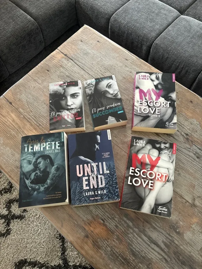 Lot de 4 brochés et 2 poches