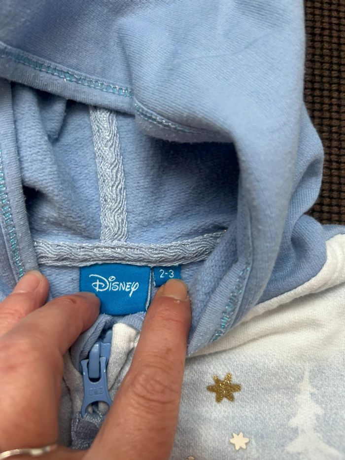 Veste Sweat capuche reine des neiges Disney 2/3 ans - photo numéro 3