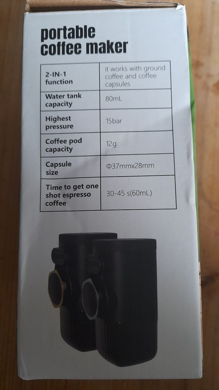 Machine à café portable - photo numéro 2