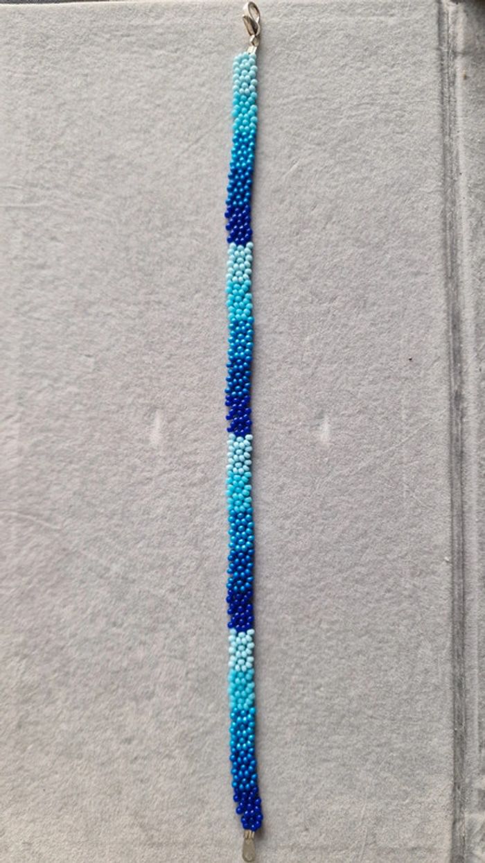Bracelet de cheville bleu degradé - photo numéro 2