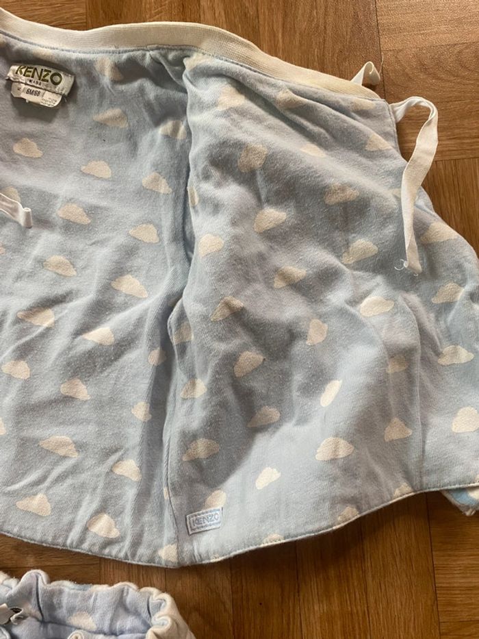 Ensemble bleu turquoise taille 6 mois Kenzo - photo numéro 5