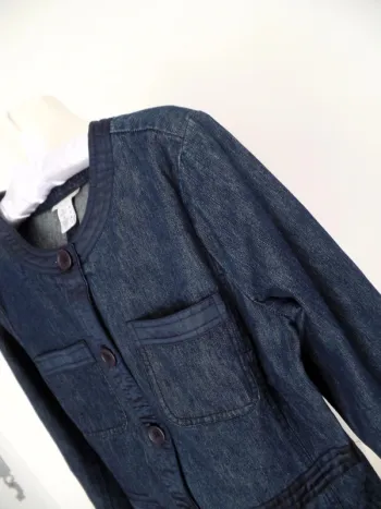 Veste_denim jeans_ coton