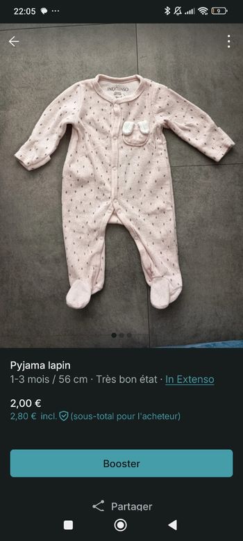 Pyjama lapin 